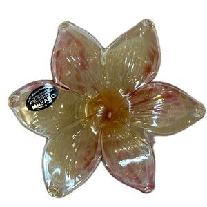 Gorgeous Murano Glass Flower - New with Murano sticker